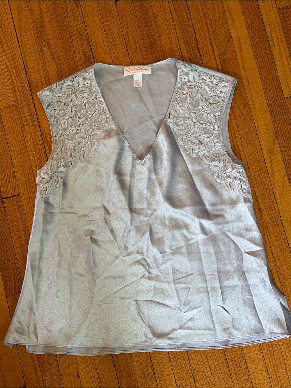 Oscar de la Renta lilac silky slip top